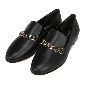 Via Spiga Yania Chain Link Leather Loafer